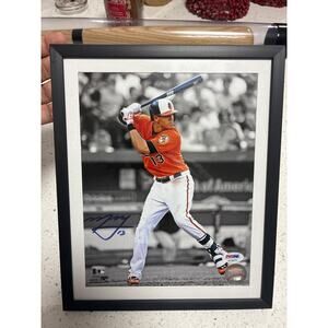 Manny Machado Framed PSA Certified 8 X 10 Autographed Photo